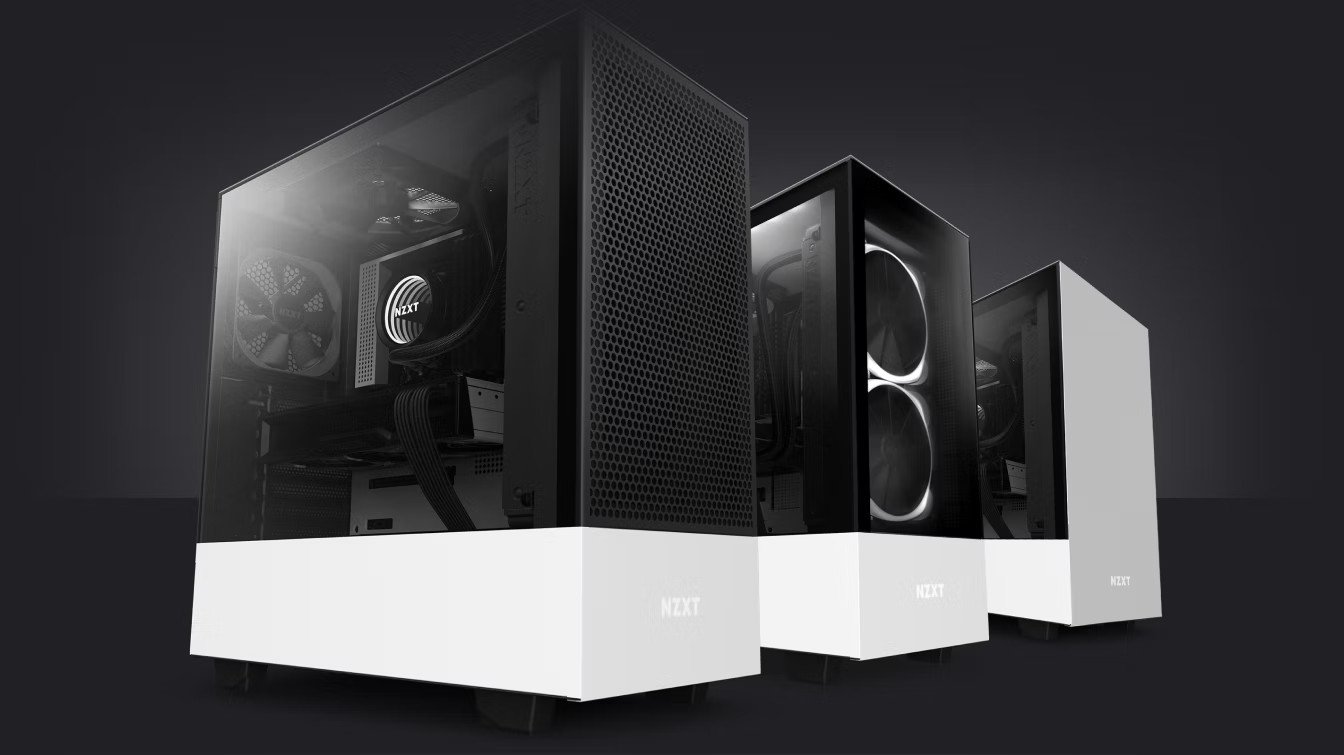 NZXT H510 Flow Matte Black - Compact ATX PC Gaming Case - Tempered